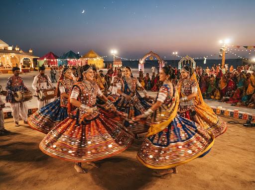 Cultural folk dance performance